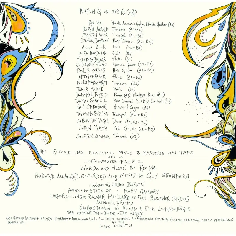 Reema - The LowSwing Sessions. Limited edition numbered vinyl record