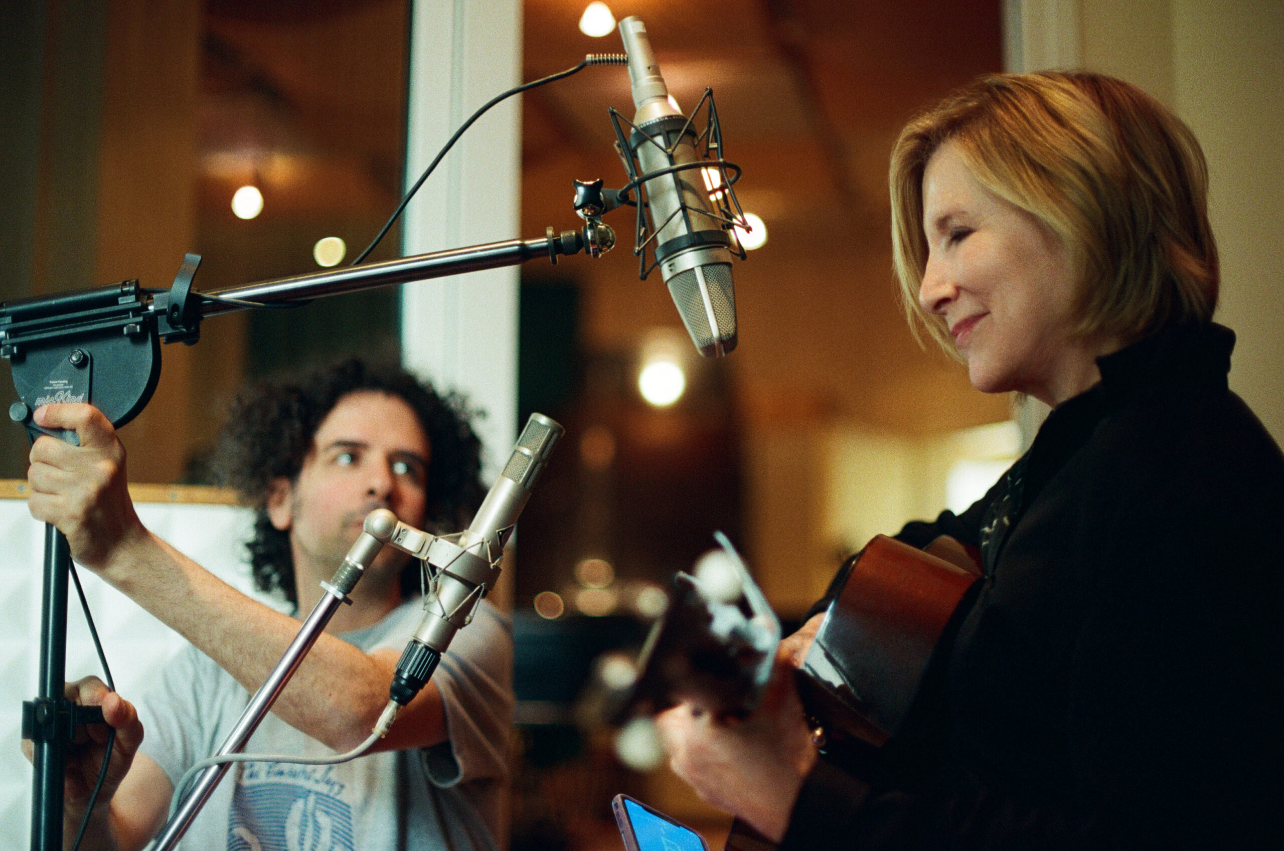 Lori Lieberman and Guy Sternberg at LowSwing Studio