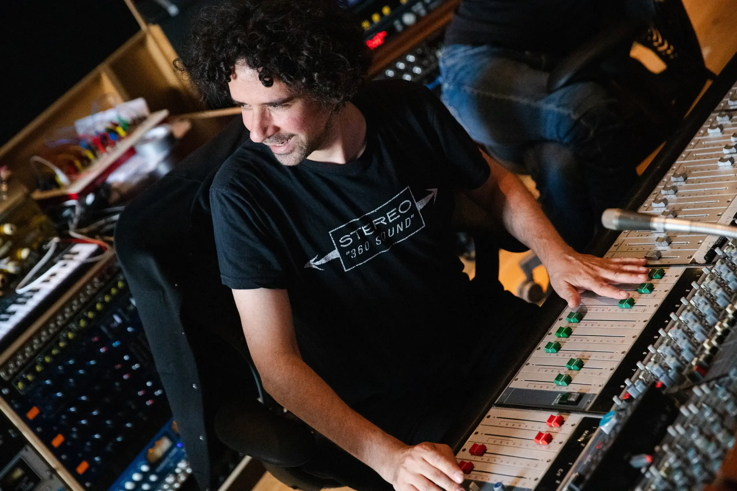 Guy Sternberg on the mixing console