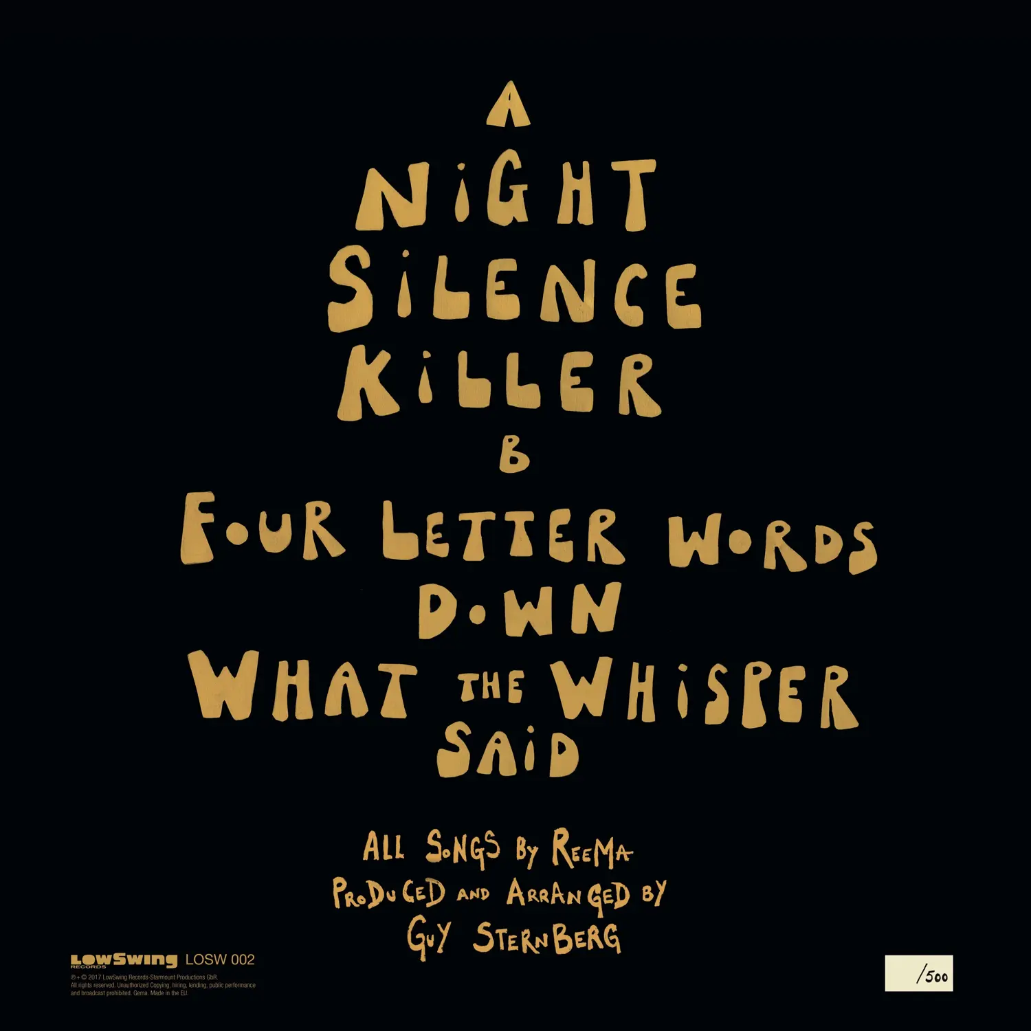 Reema - the LowSwing Sessions - back cover